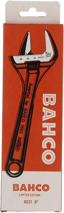 Bahco BAH8031 130 Year Anniversary Black Adjustable Wrench 200mm (8in)